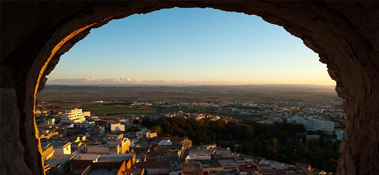 Photo: Arne Hoel / World Bank View of El Kef medina, phographed from the Grand Fort. El Kef.