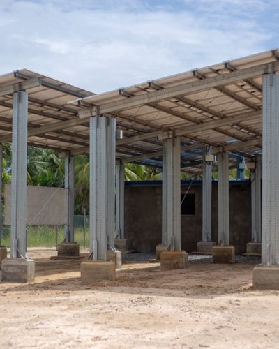 mini grid installation, Ghana