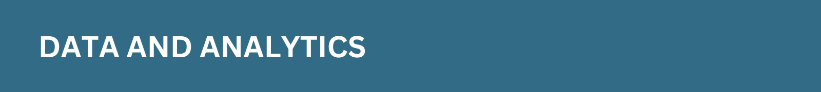 Data and Analytics web banner