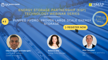 Energy Storage Partnership Technology Webinar Series | Pumped Hydro: Proven Large Scale Energy Storage | June 16, 2022 @8am (EDT)