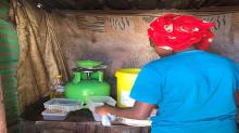 woman cooking. Soweto, South Africa