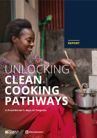 Unlocking Clean Cooking Pathways woman using improved cookstove