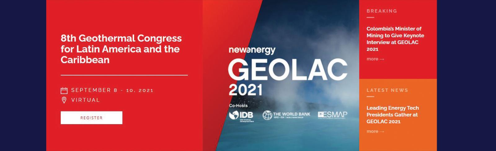 8th Geothermal Congress for Latin American and the Caribbean (GEOLAC)