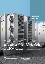 © Xiaoping Wang / World Bank Group Report cover featuring data center backup batteries